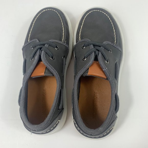 Nordstrom Noethan Grey Boys Boat Slip-On Shoes Size 13M - Picture 2 of 9